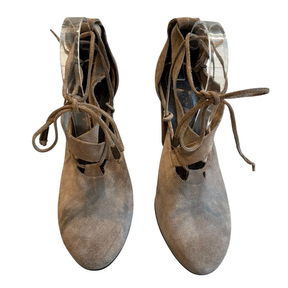 Free People Nouvella Wrap Taupe Heels Taupe, Sz EU39 - Picture 3 of 16